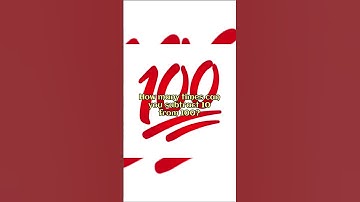 How many times can you subtract 10 from 100? #shorts