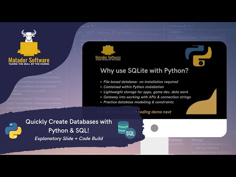 Python for Data Analysis- Create SQLite Databases Quickly with Python