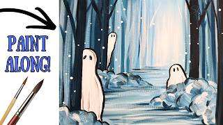 276 - Spooky Forest - learn how to paint a spooky haunted forest step by step for beginners