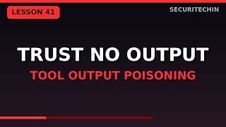 Full AI Offensive Security Lesson 41: Tool Output Poisoning for Pentesters News