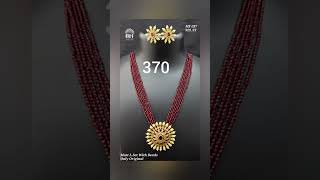 jewellery latest and simple beads chains best price in 1 gm gold Diwali offer price 8390090483