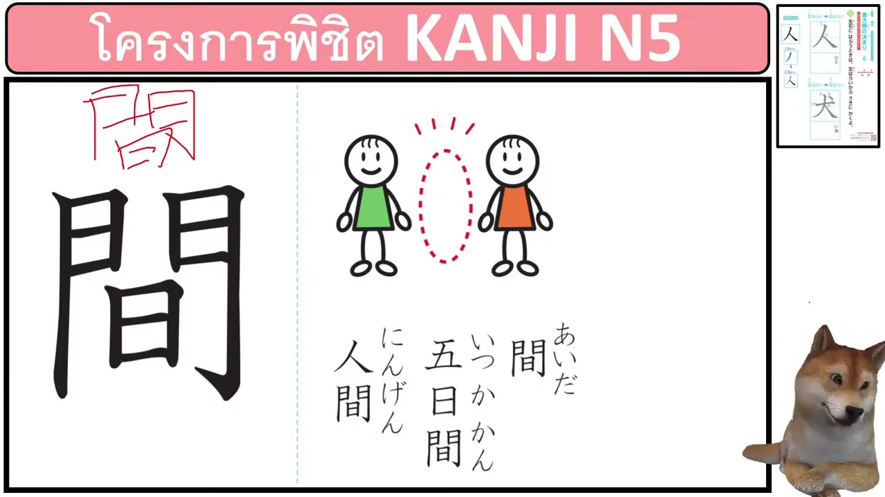 5⭕ฝึกการอ่าน อักษร คันจิ KANJI ちびむすドリル