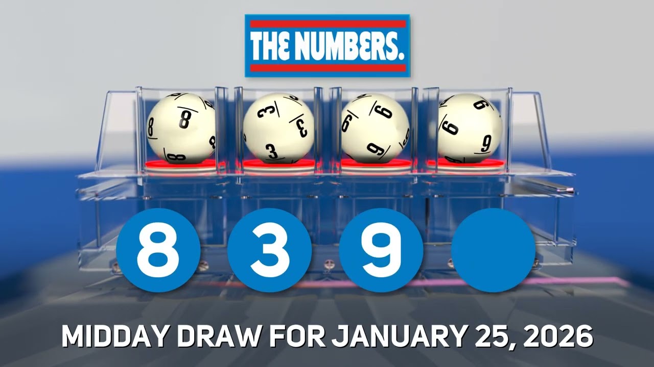 RI Lottery Midday 01/25/2026