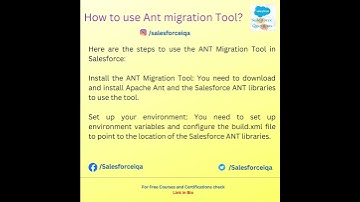 How to use Ant migration Tool?
