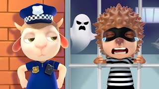 The Criminal is Afraid Of The Ghost in the Prison | Police Officer Doesn't See The Monster | Cartoon