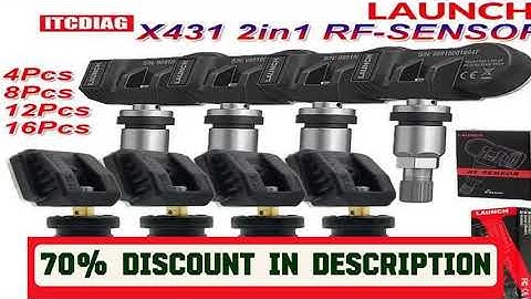 A must-have product! LAUNCH X431 2 in 1 RF-SENSOR 315MHz & 433MHz TPMS Sensor Tire Repair Tools Sc