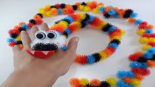 Bunchems Create Toys - How To Build Awesome Snake - Magic Puffer Ball Toys
