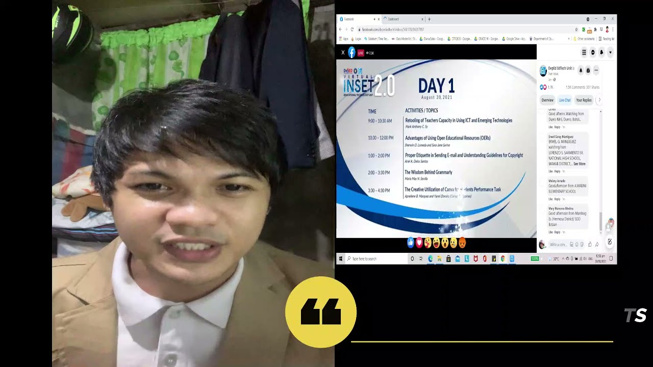 ReactionVlog#1: INSET 2.0, May Professional Growth?