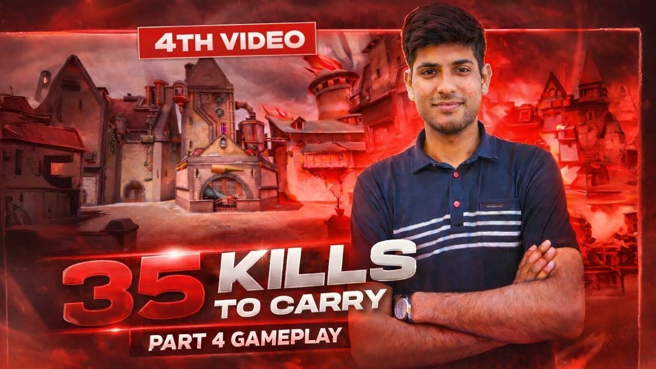35 KILLS TO CARRY AGAIN 🔥 | Crazy Clutches | Part 4 Gameplay | Valorant
