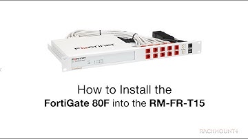 FORTINET FORTIGATE 80F/81F - Product Installation for Rackmount.IT - RM-FR-T15