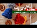 🔔 Campana | Gorro | Macramé christmas decor / macrame bells and hat #christmasornament #estiloydecor