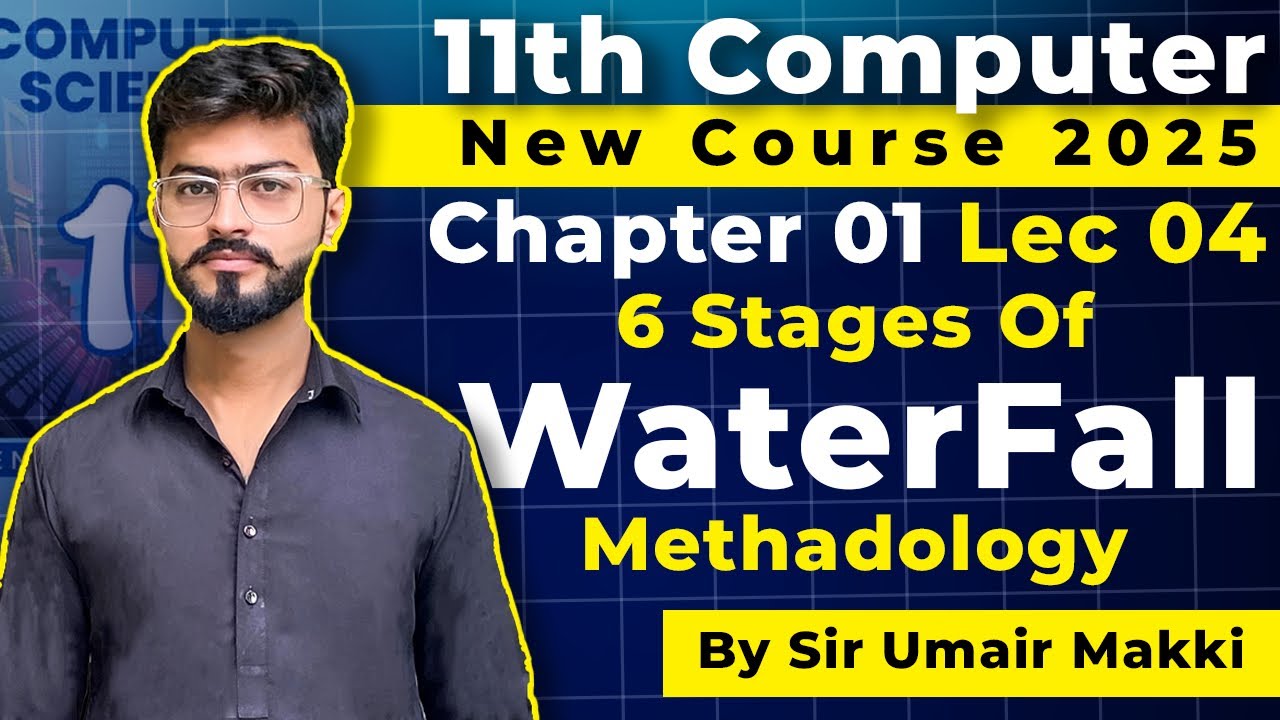 Waterfall Model | 6 Phases | 11th Computer - Chapter 1 - lecture 4 ...