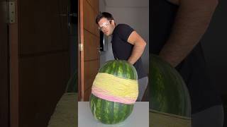 exploding watermelon with rubber bands