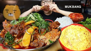 ASMR MUKBANGㅣBraised Spicy Pork Short Ribs & steamed eggㅣEATING SHOW