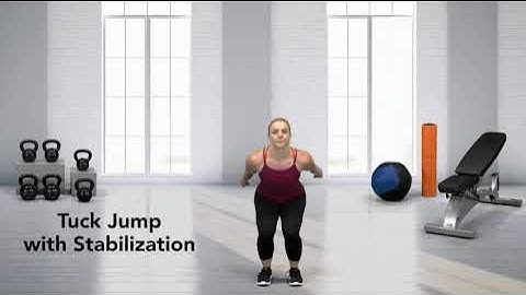 tuck jump with stabilization