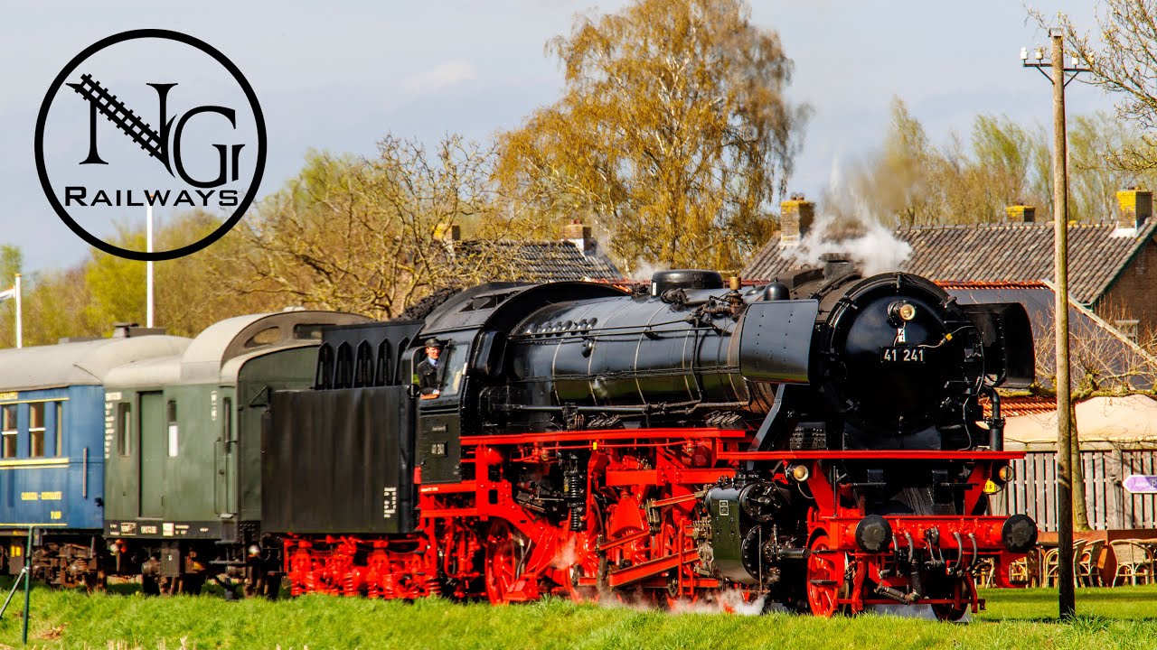 31 maart 2024 Eerste dienstregelingsrit Veluwsche Stoomtrein Maatschappij in 2024 met de 41 241