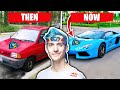 Fortnite YouTubers Cars Then and Now (Ninja, Tfue & more)