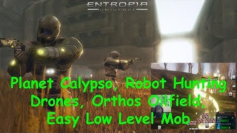 Planet Calypso, Robot Hunting Drones, Orthos Oilfield, Easy Low Level Mob.