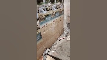Bathroom wall tile new look #shortvideo #viralvideo #tile marble hard working