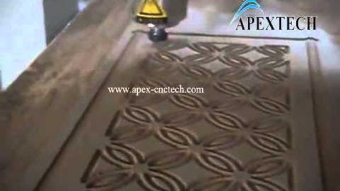 apextech cnc machine on MDF cutting