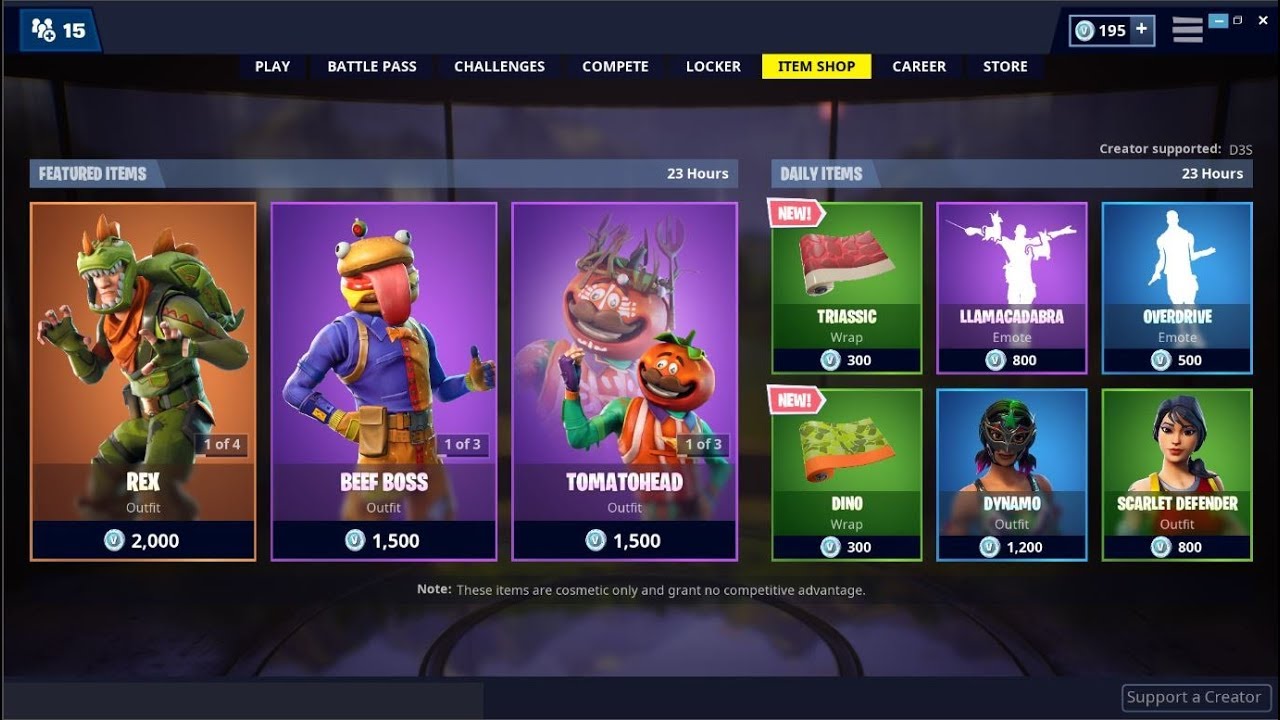 *NEW*Dino & Triassic Wraps ! Fortnite Item Shop April 23 ...