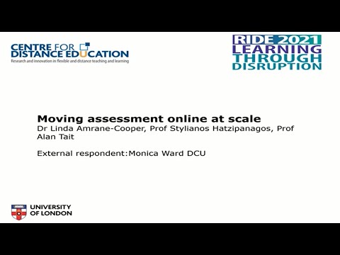 RIDE2021: Keynote - Moving assessment online at scale