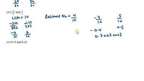 3. Insert a rational number and an irrational number between the following