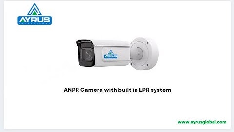 Deep Learning Smart ANPR Camera With Built-in LPR Recognition.