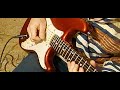 Fender custom shop fat 60s pickups sound test jamming with mp3 music box player and boss katana