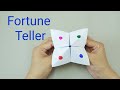 Diy paper fortune tellersimple origamieasy paper crafts for kids