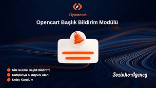 Opencart Başlık Bildirim Modülü