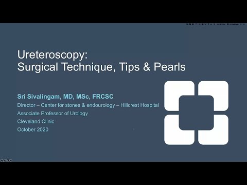 Dr. Sri Sivalingam - Holmium Endourology Tips & Pearls Webinar | ForTec Medical