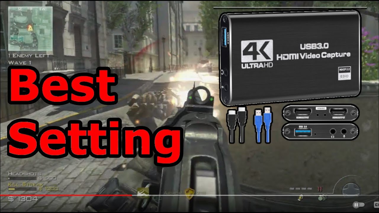 Best Setting for AMAZON 4K Capture Card - READ DESCRIPTION PLS!