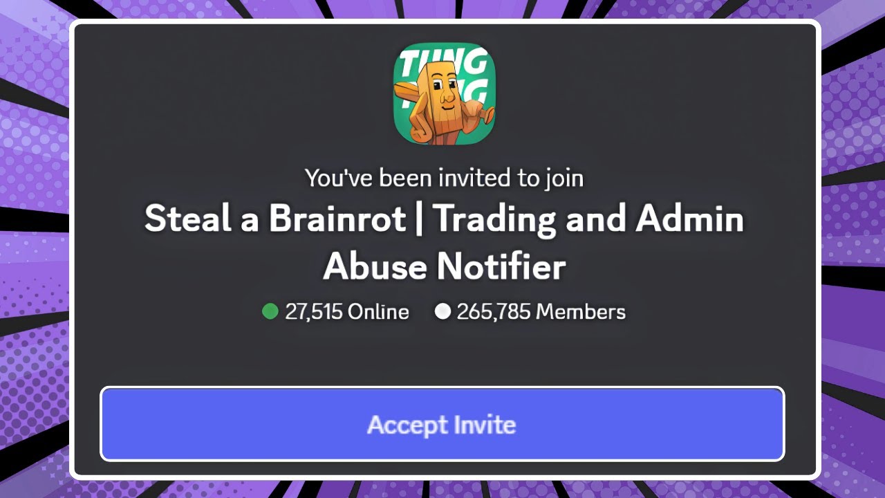 How to Join Steal a Brainrot Trading Discord Server (PC & Mobile) - YouTube