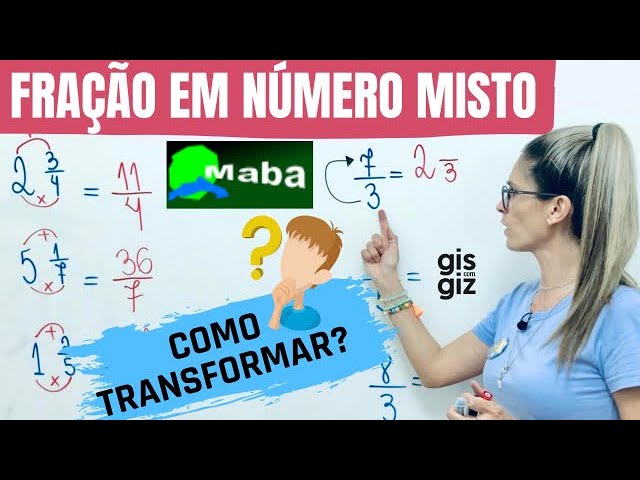 Fração mista #AprendaNoTikTok #giscomgiz #matematica #fracao