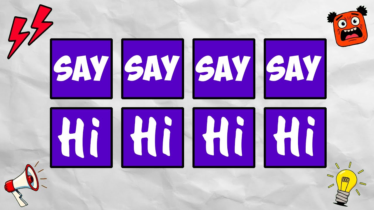 Immersive Interactive Warm Up - Say The Word On Beat #20 📢 LEVEL 1-3 EASY MEDIUM HARD. Fast Test