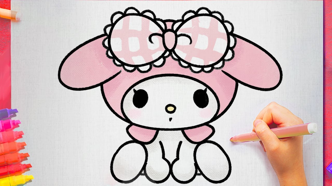 How to draw MY MELODY hello kitty and friends - SANRIO 