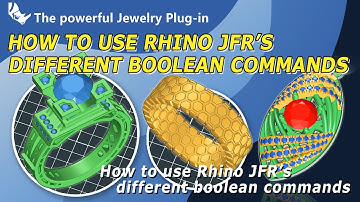 How to use Rhino JFR’s different Boolean commands | 3D Jewelry Design | Jewelry CAD | Matrix