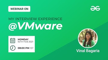 Webinar | My Interview Experience at VMware
