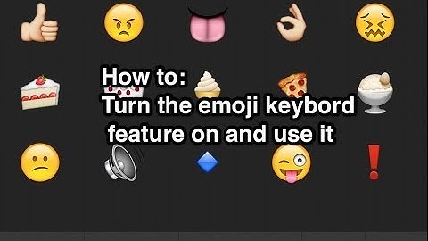 How to turn on Emoji keyboard on iOS 7