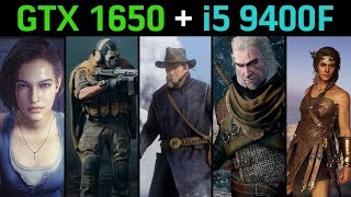 GTX 1650 + i5 9400F | Tested in 6 Games at 1080p