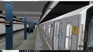 openBVE: R160A-2 F express train at Church Av