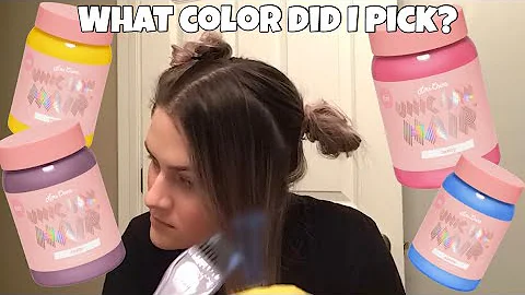 I tested out the Lime Crime UNICORN hair tint! | K...