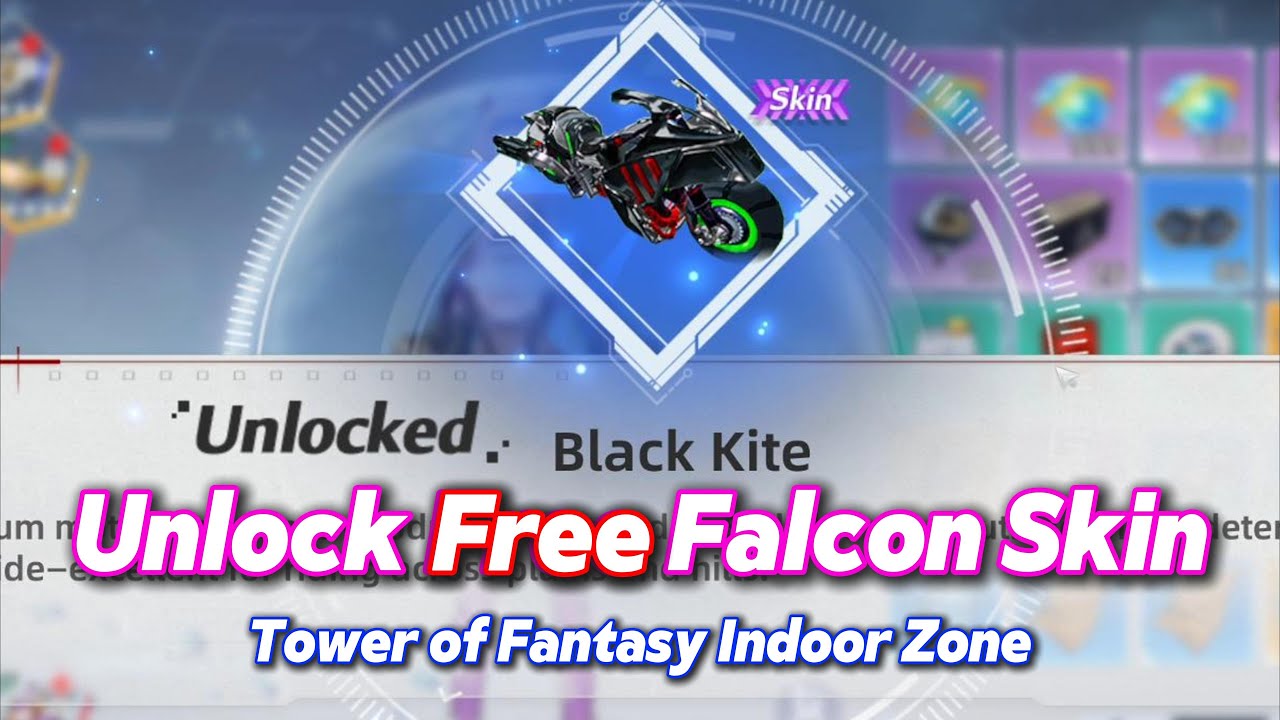 Free Falcon Skin Black Kite Side Mission  Distressed Barton Tower of Fantasy 4.4 Indoor Zone