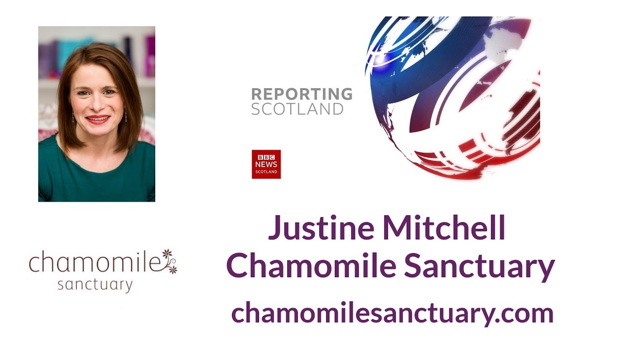 Justine Mitchell of Chamomile Sanctuary on BBC Reporting Scotland