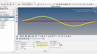 Modal analysis of fixed fixed beam