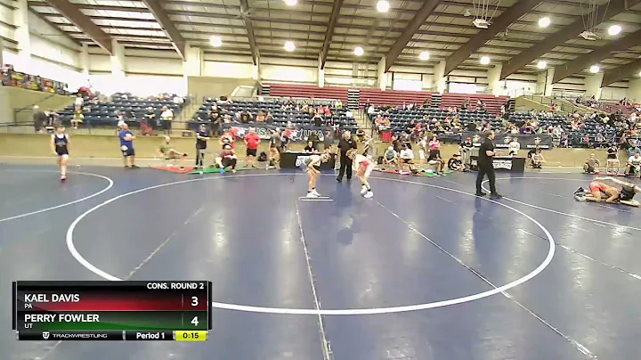 83 Lbs Cons. Round 2 - Kael Davis, PA Vs Perry Fow...