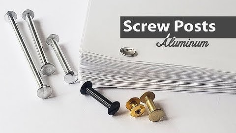 Quick & Easy Binding with Aluminum Chicago Screw Binding Posts | Binding101