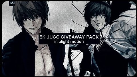 5K JUGG GIVEAWAY PACK IN ALIGHT MOTION + QR CODE