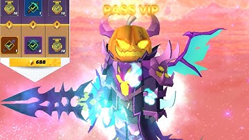 New Nightmare Knight Armor and Nightmare Sword in SkyBlock Season 2 BattlePass! (Blockman Go)